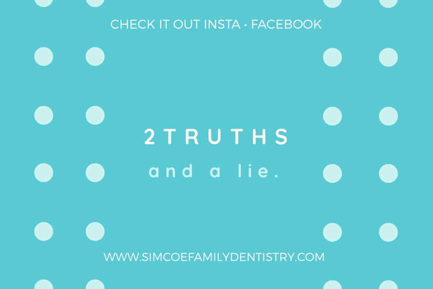 2 Truths and a Lie graphic for Social Contest