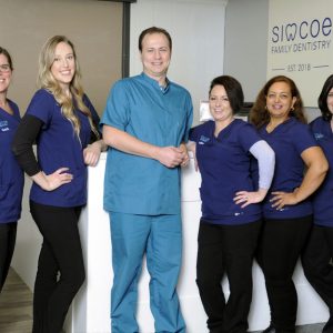 Group photo of Simcoe Family Dentistry team